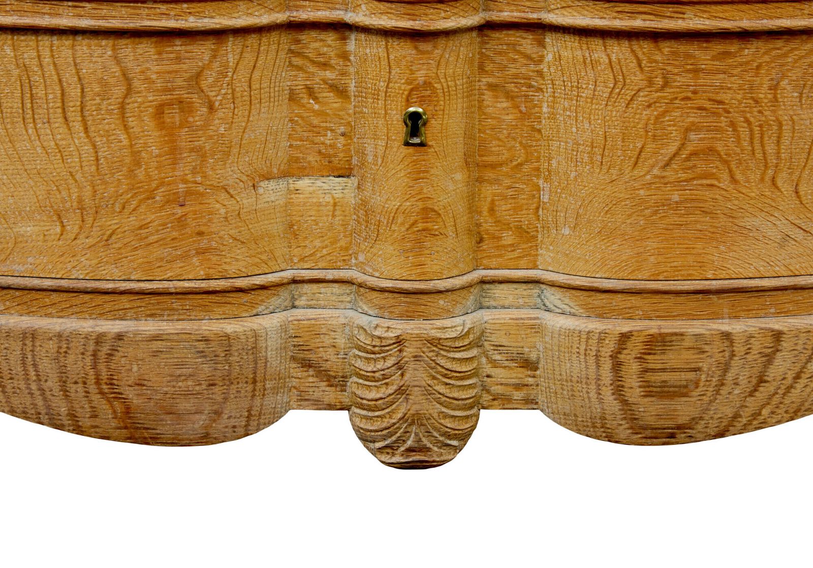 photo furniture Mid Century Baroque Revival Solid Oak Chest Of Drawers