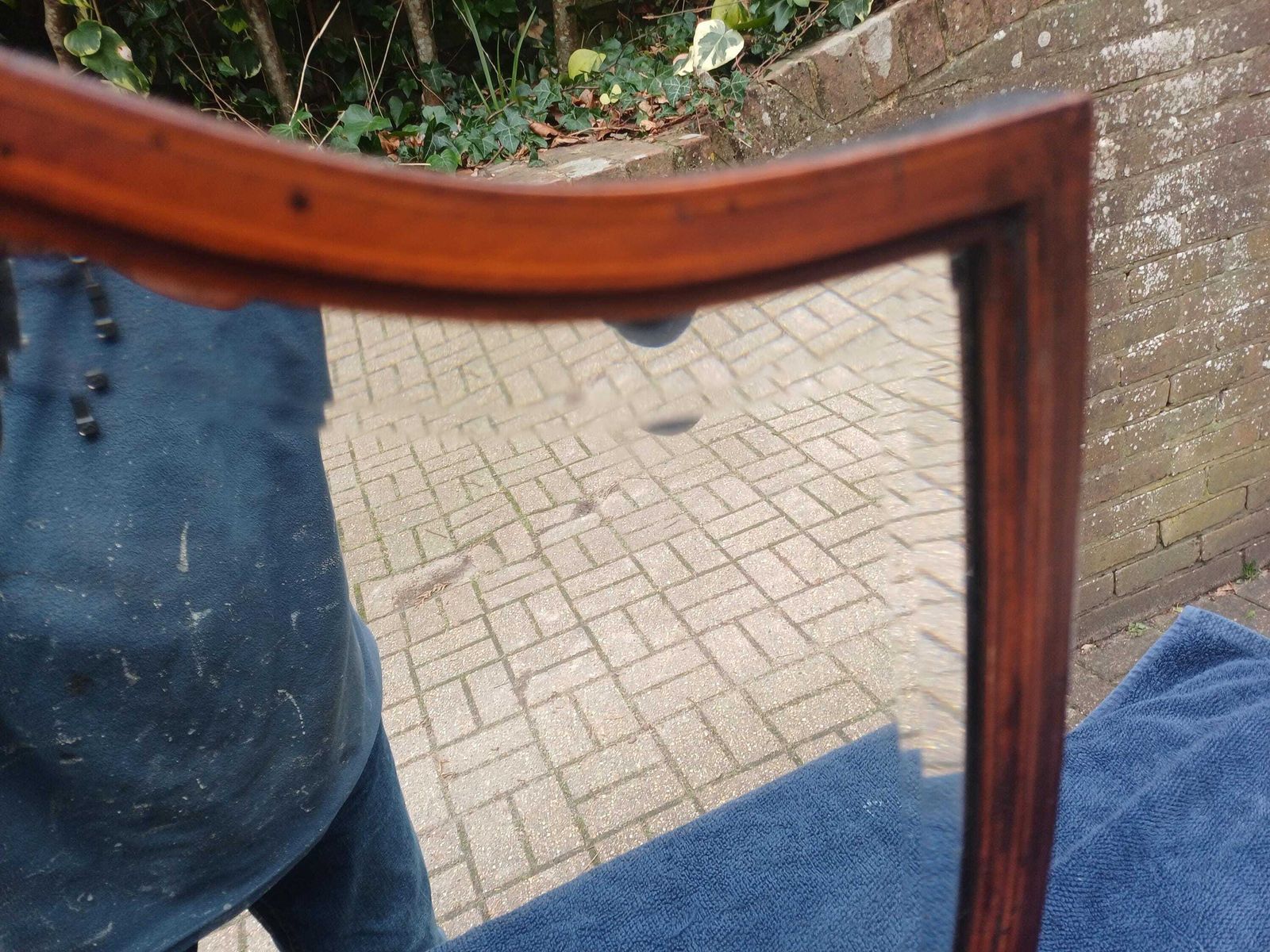 Home Decor Victorian Solid Mahogany Swivel & Tilting Dressing Table Mirror Shield Bevelled Glass Antique C1870 Rare Quality photo