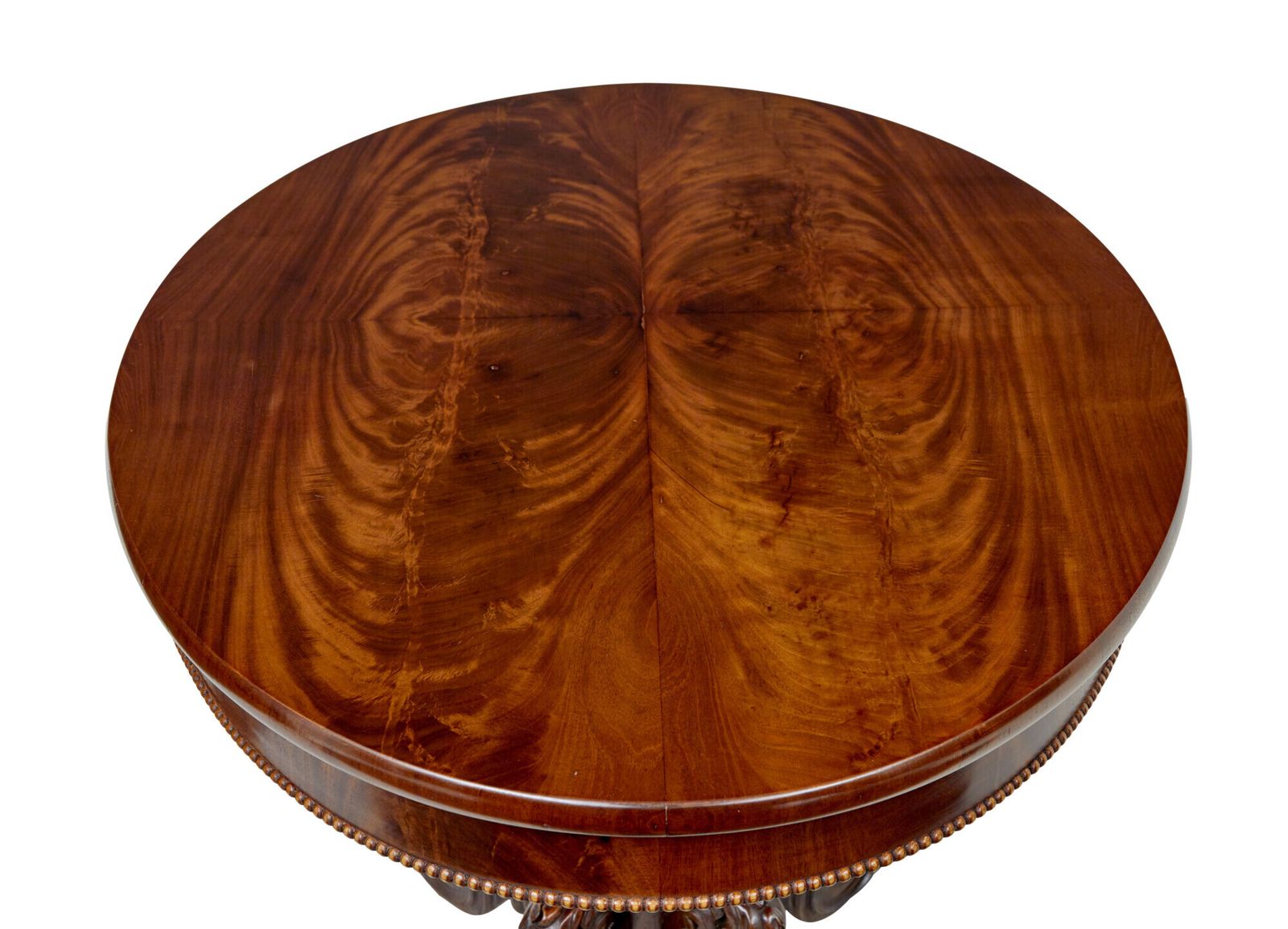 19th Century Scandinavian Hand Carved Oval Center Table photo furniture