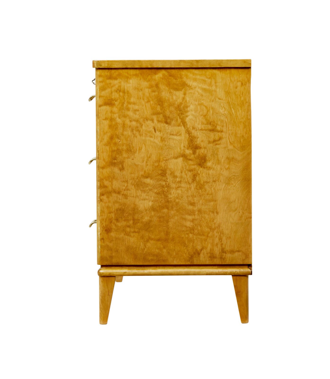 Mid Century Scandinavian Tiger Birch Chest Of Drawers photo furniture