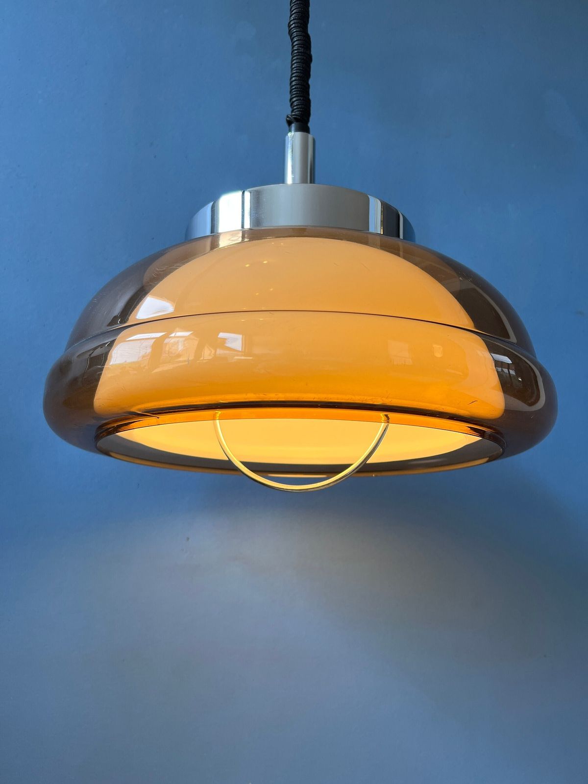 Vintage Herda Space Age Hanglamp / Mid Century Plafondlamp Jaren '70