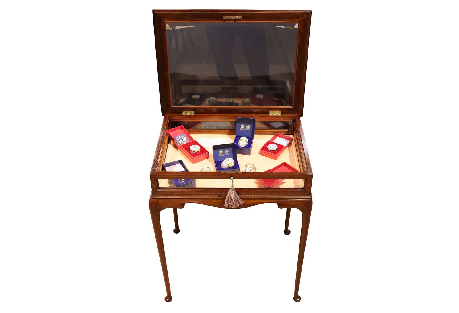 Late Victorian Mahogany Bijouterie Display Table With Bevelled Glass, Circa 1900 photo 863.0