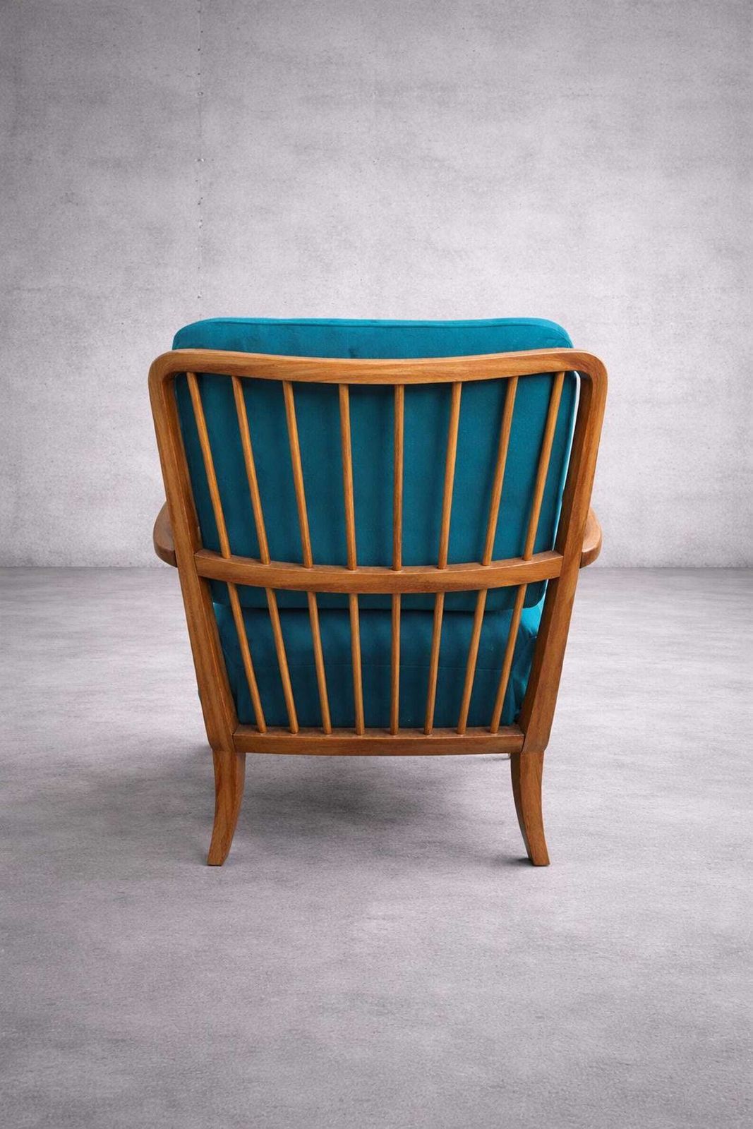 Art Deco Armchair By Gyula Kaesz, 1930s – Restored Rosewood Frame, Newly Upholstered Velvet Cushions photo Furniture