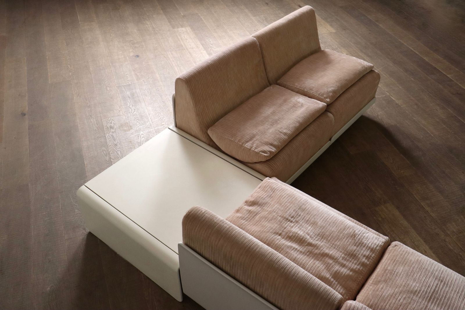 Cor Orbis Modulaire Bank In Ribfluweel Door Luigi Colani, Jaren 1970 photo furniture