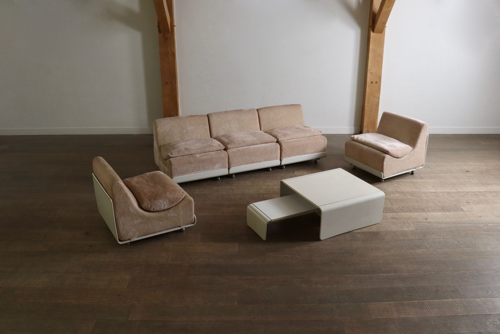 Cor Orbis Modulaire Bank In Ribfluweel Door Luigi Colani, Jaren 1970 photo vinterior