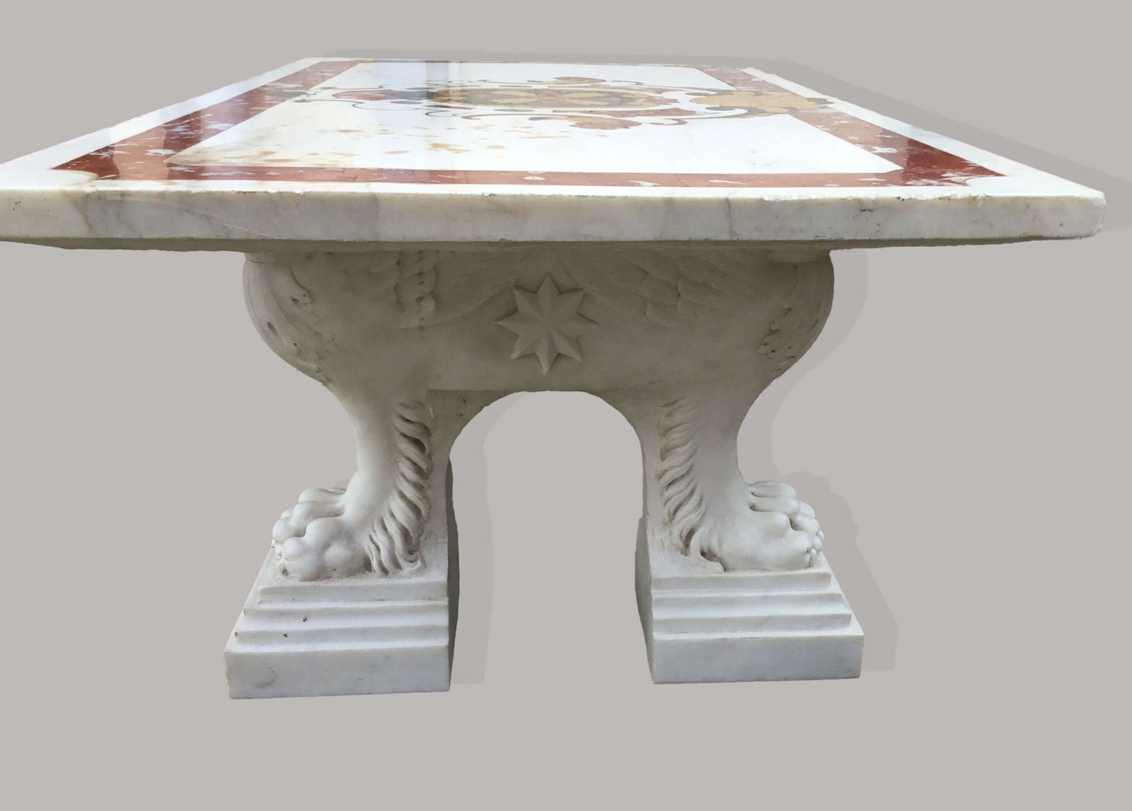 Magnificent C18th Large Italian Marble Low Centre Table photo Furniture