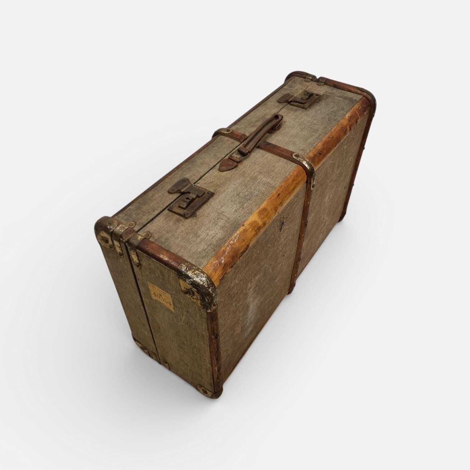 Vintage British Everwear Travel Trunk / Original British Made / C1930 photo for sale