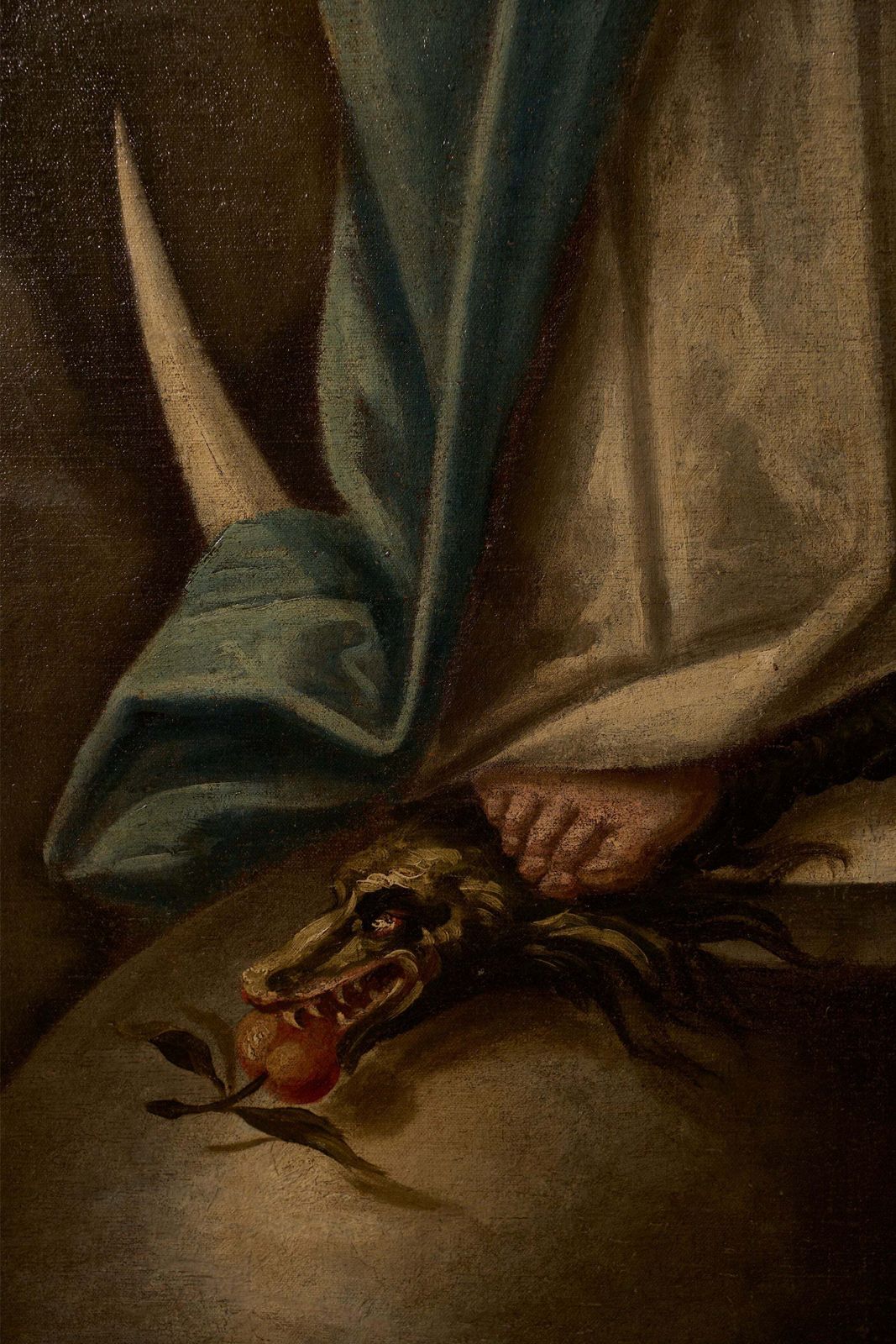 Very Large 17th Century Oil On Canvas Painting Of The 'Immaculate Conception' photo vinterior