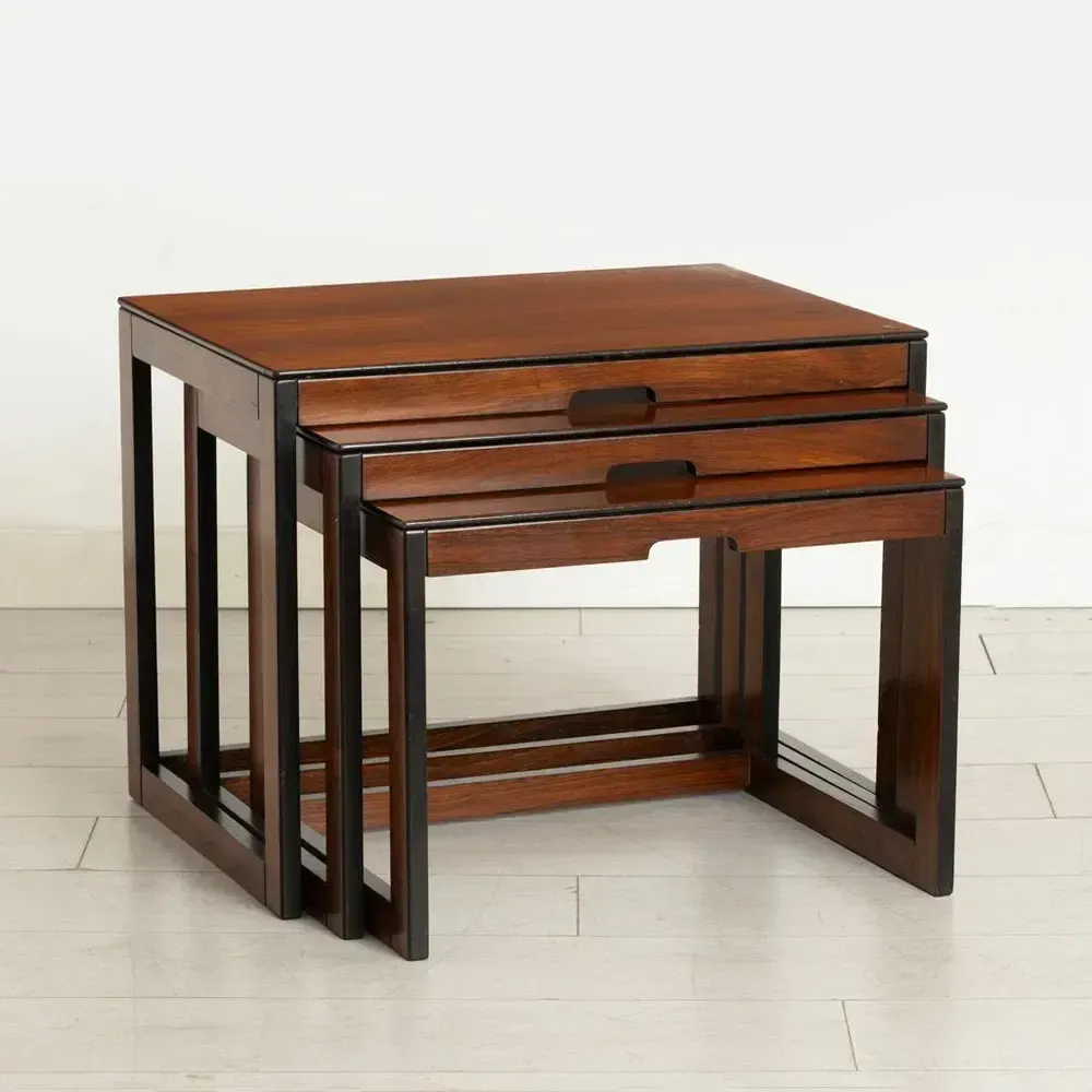 Bramin Mid Century Rosewood Nest Of Tables Danish C1960 photo furniture