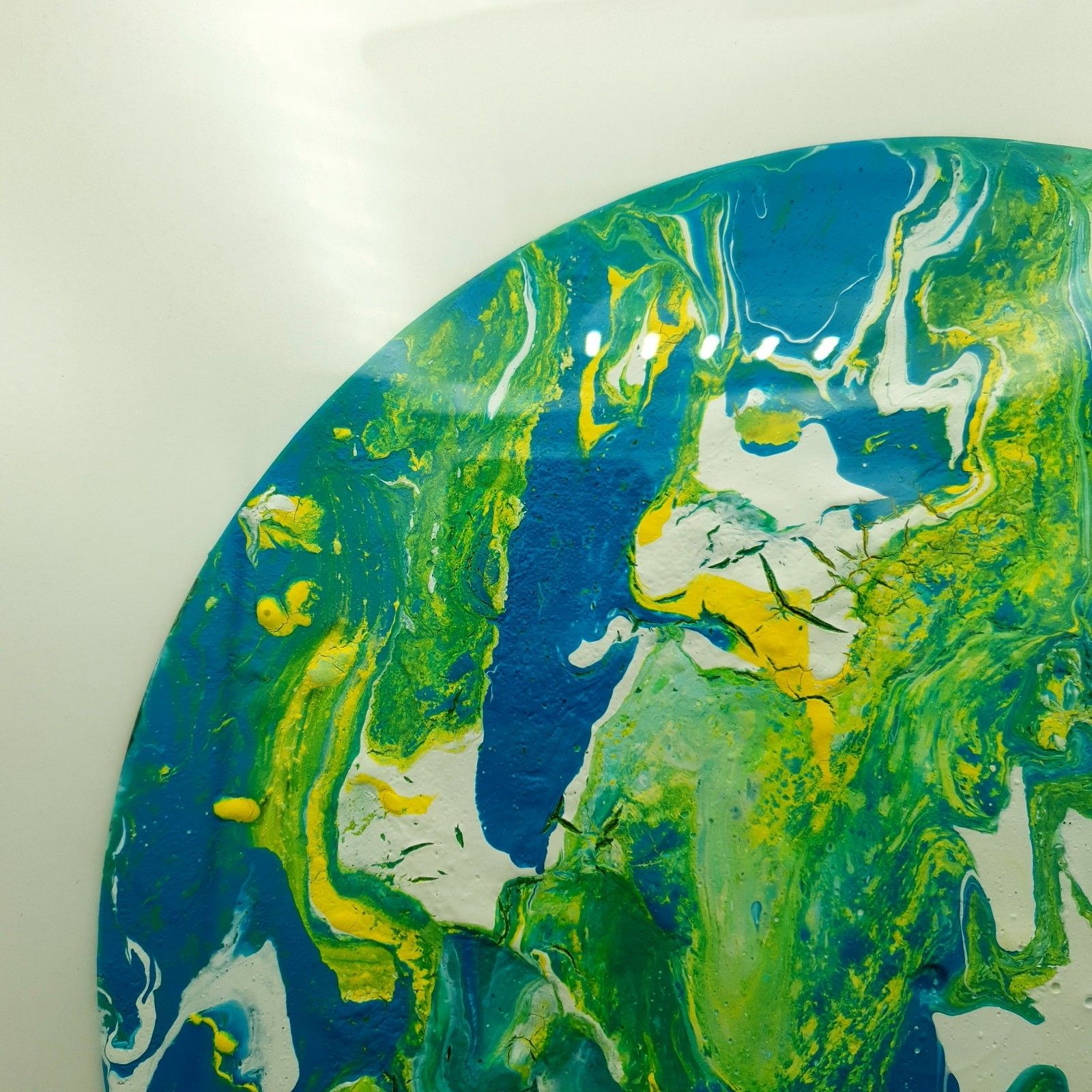 Acrylic On Vinyl Belinda Collett Weeping Willow Contemporary Abstract 44.5x44.3c photo for sale