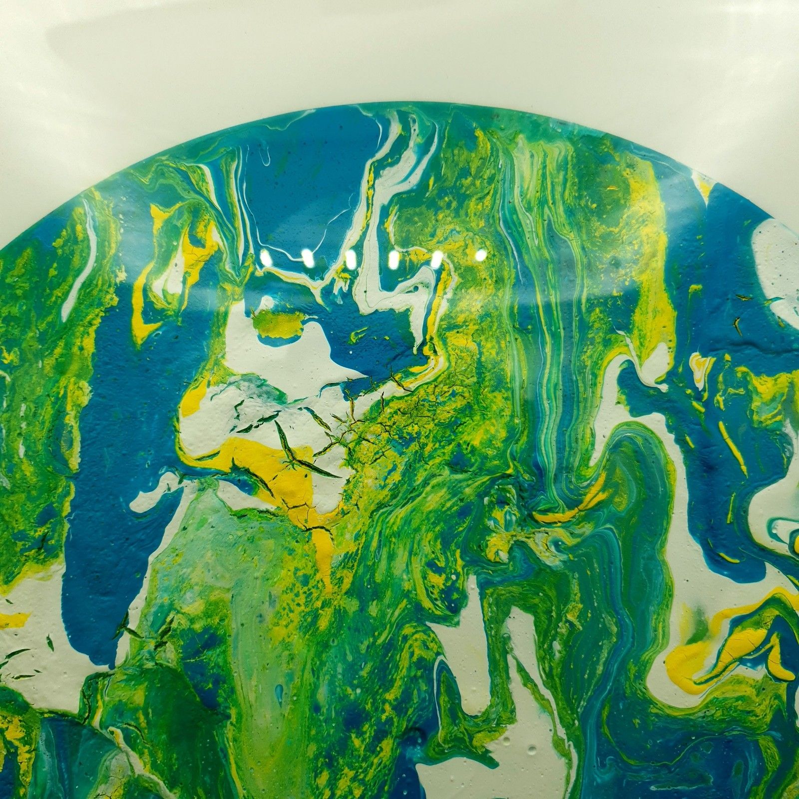 Acrylic On Vinyl Belinda Collett Weeping Willow Contemporary Abstract 44.5x44.3c photo Art