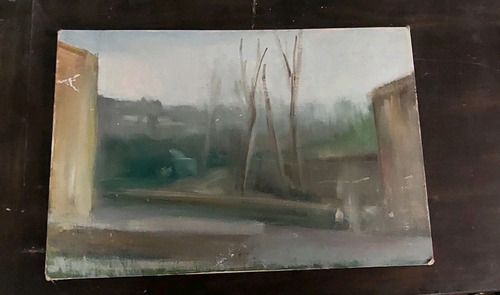 Oil Painting On Canvas View Of Florence First Half Of The 900 photo furniture