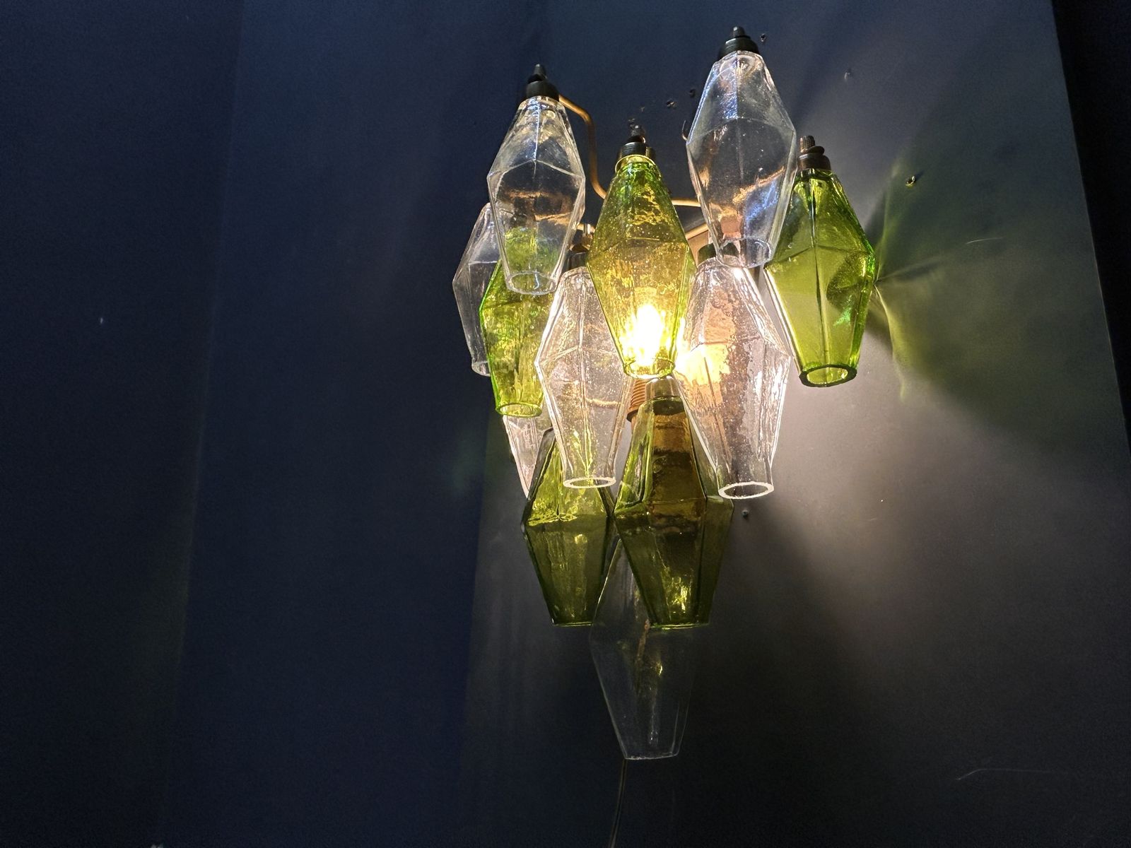 Murano Glass Poliedri Sconces, Italy, 1980s   Set Of 2 photo vinterior