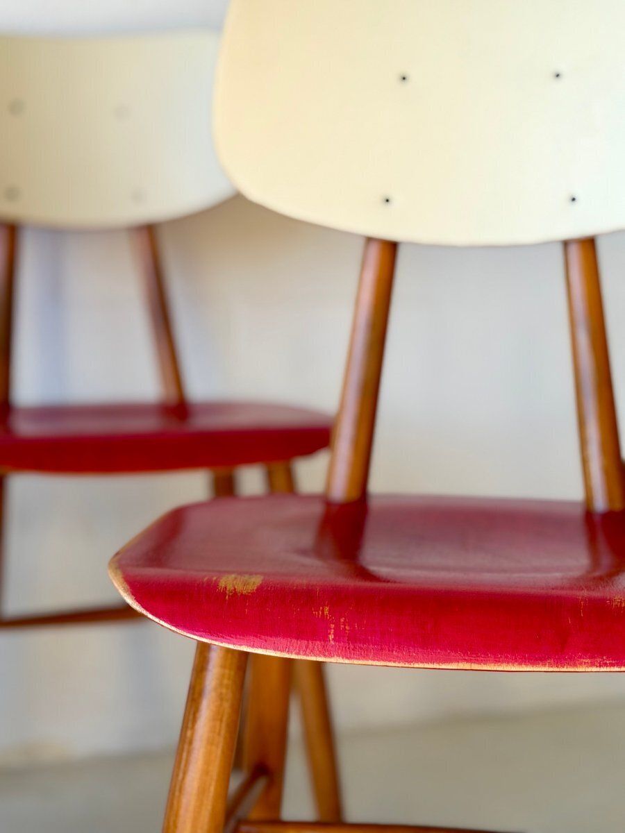 Bistro Chairs From Ton, 1960, Set Of 4 photo buy