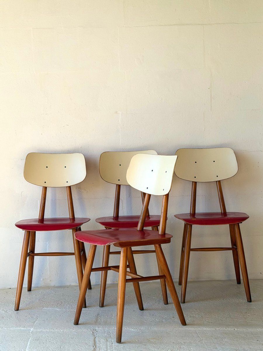 photo vinterior Bistro Chairs From Ton, 1960, Set Of 4