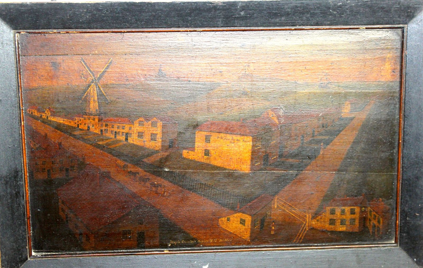 Art Naïve East Sussex Village Paintings – Staplecross Landscapes (Late 18th Century) photo