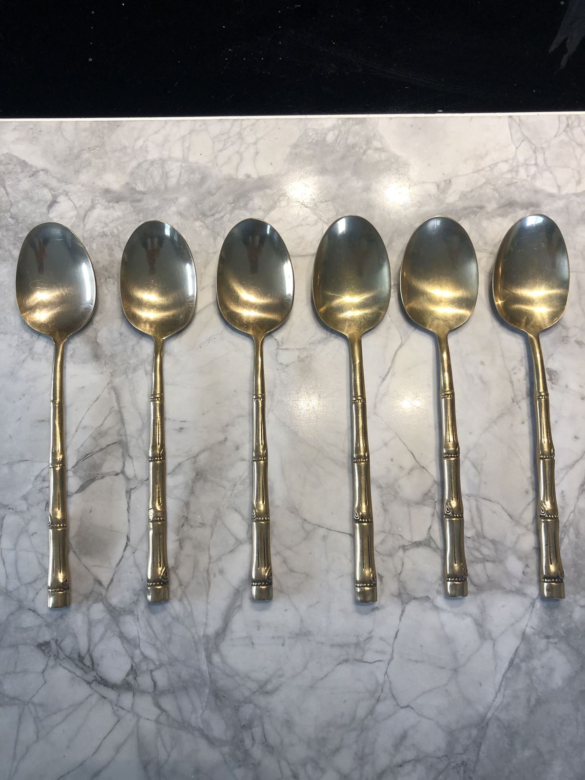 Brass Bamboo Style Cutlery photo vinterior