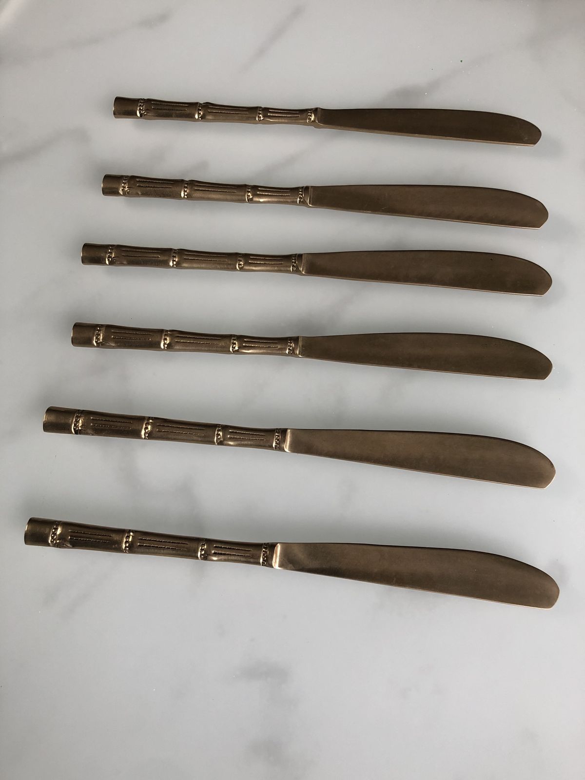 210.0 Brass Bamboo Style Cutlery photo