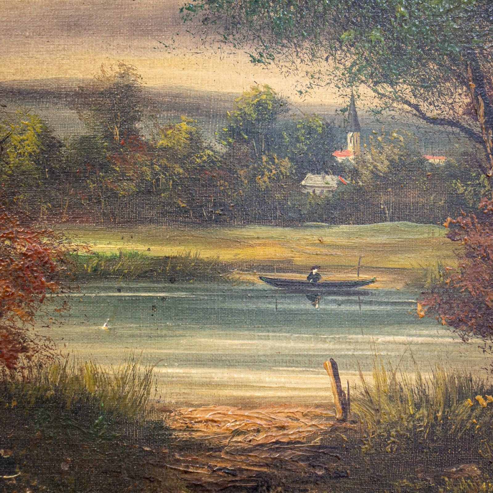 Pair Of Oil On Canvas Landscapes By L. Henry Circa 1900 photo 1630.0