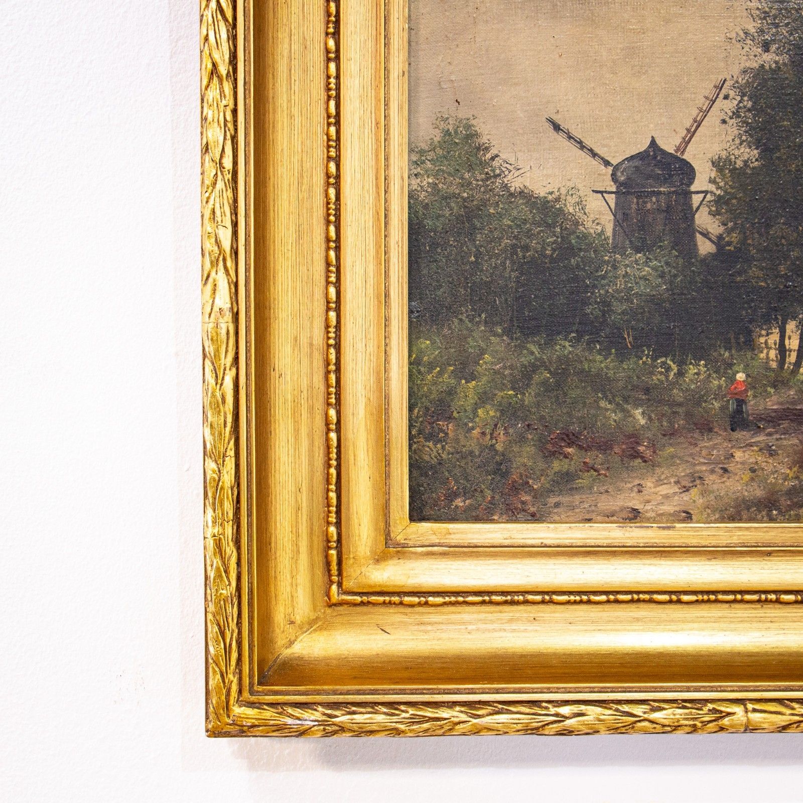 Pair Of Oil On Canvas Landscapes By L. Henry Circa 1900 photo buy