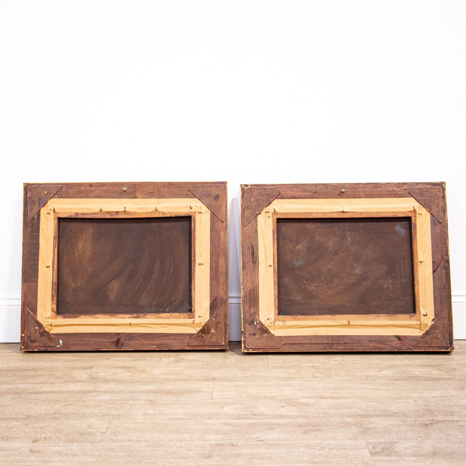 photo furniture Pair Of Oil On Canvas Landscapes By L. Henry Circa 1900