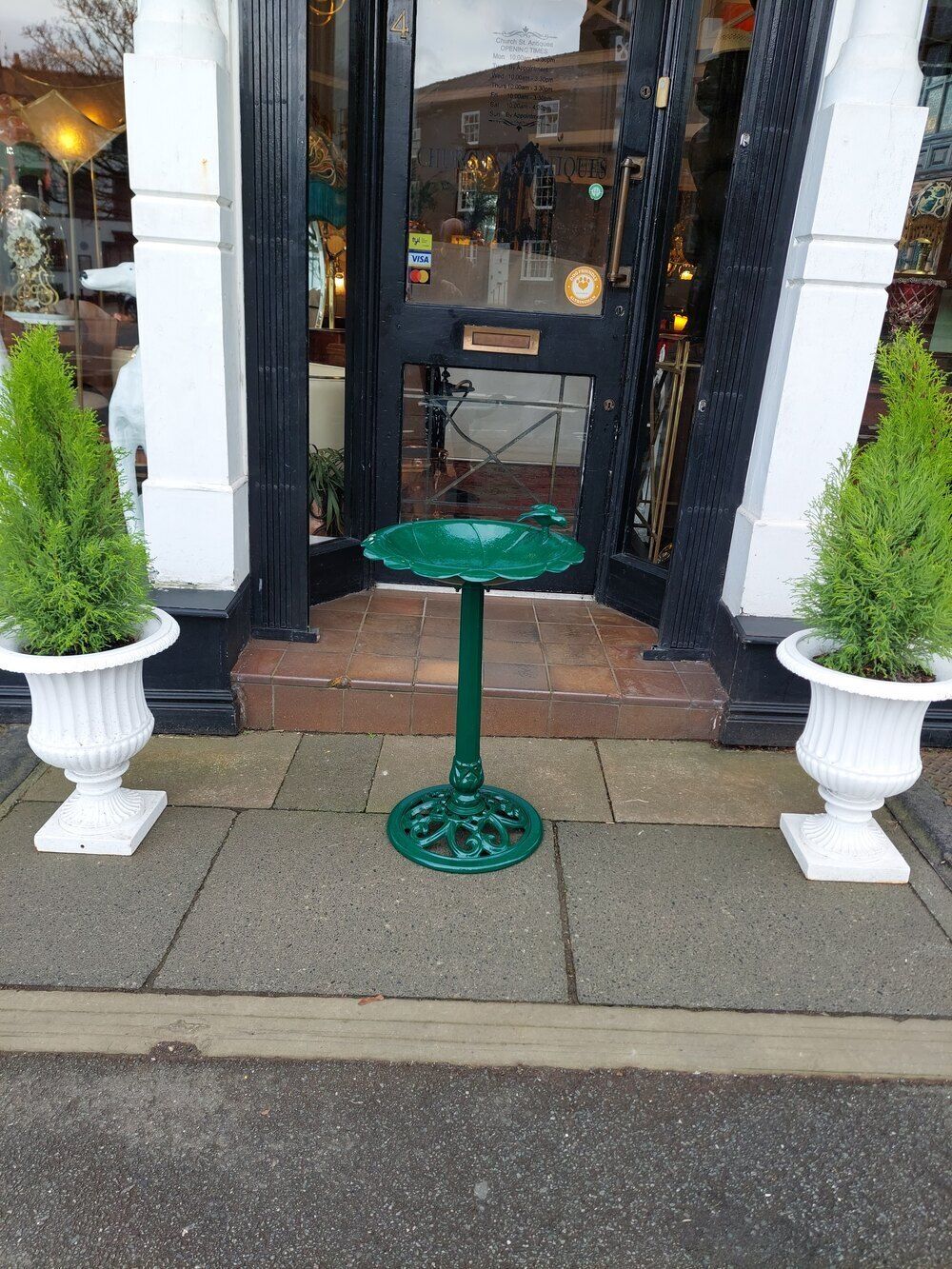 Cast Metal Bird Bath photo furniture