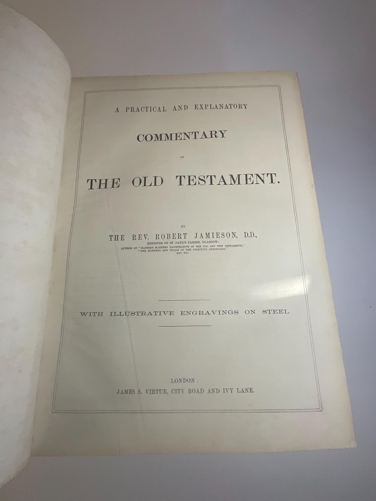 photo furniture Huge Victorian Family Bible Lavishly Illustrated C1860, Heirloom Folio.