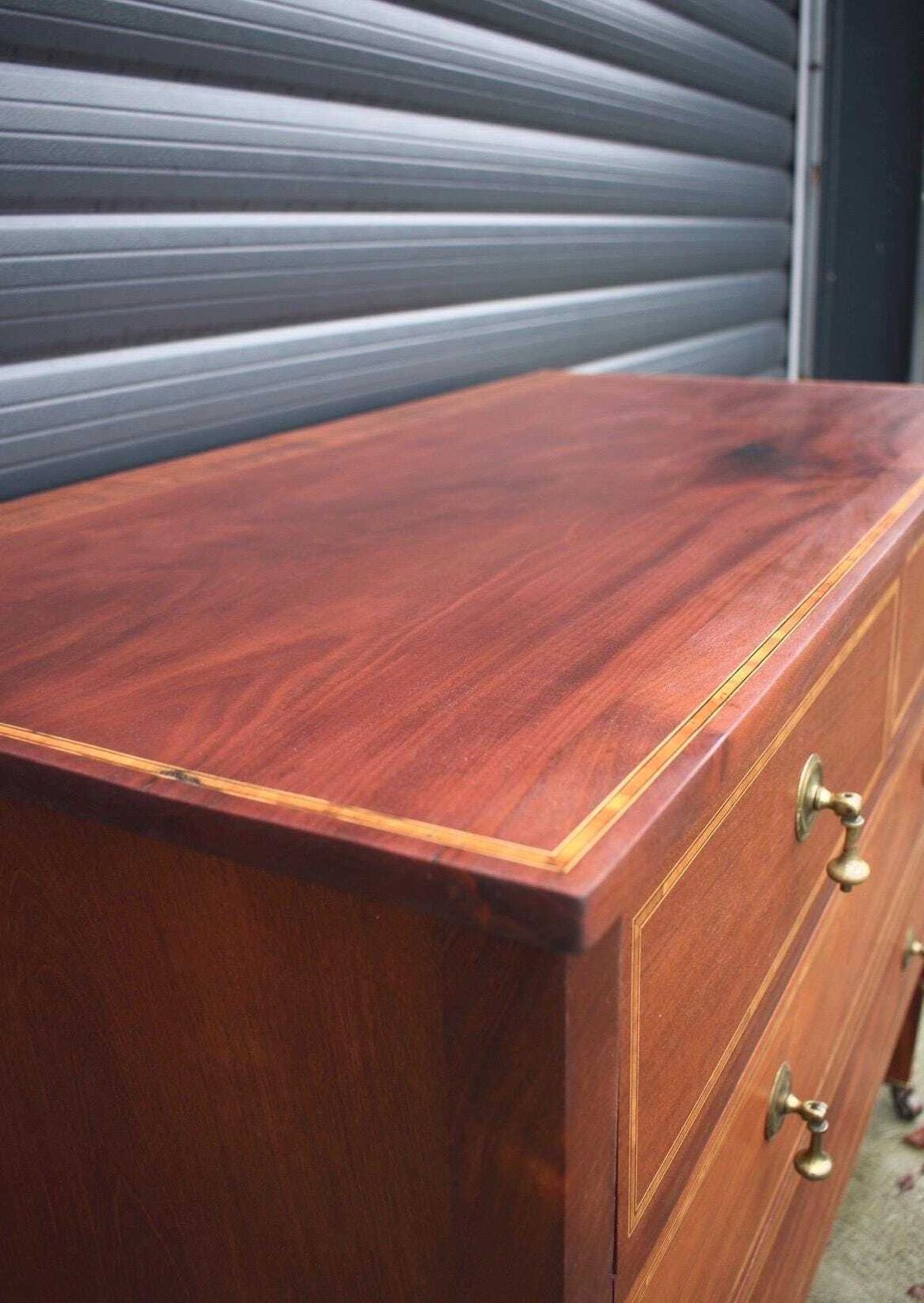 Antique Solid Mahogany Chest Of Drawers photo vinterior