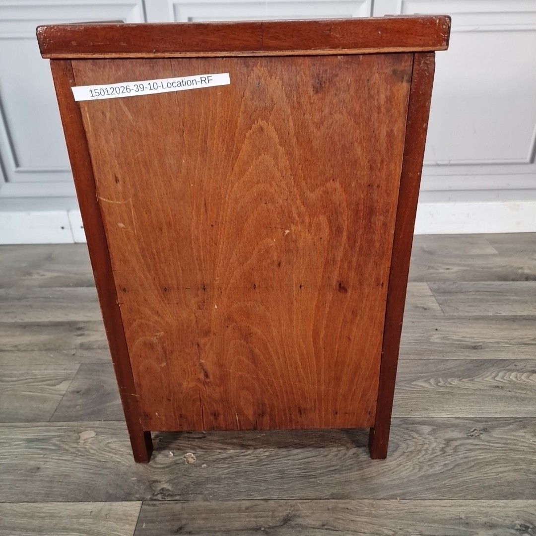 photo vintage Antique Edwardian Pot Cupboard Bedside Cabinet Table Mahogany Veneer Vintage