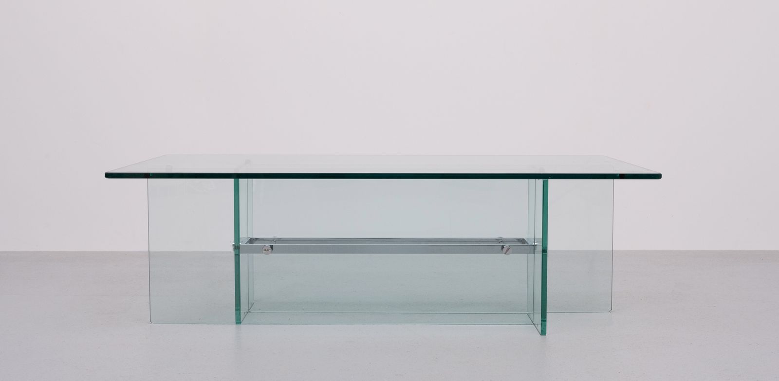 Fontana Arte Glass Coffee Table 1970, Italy photo vinterior