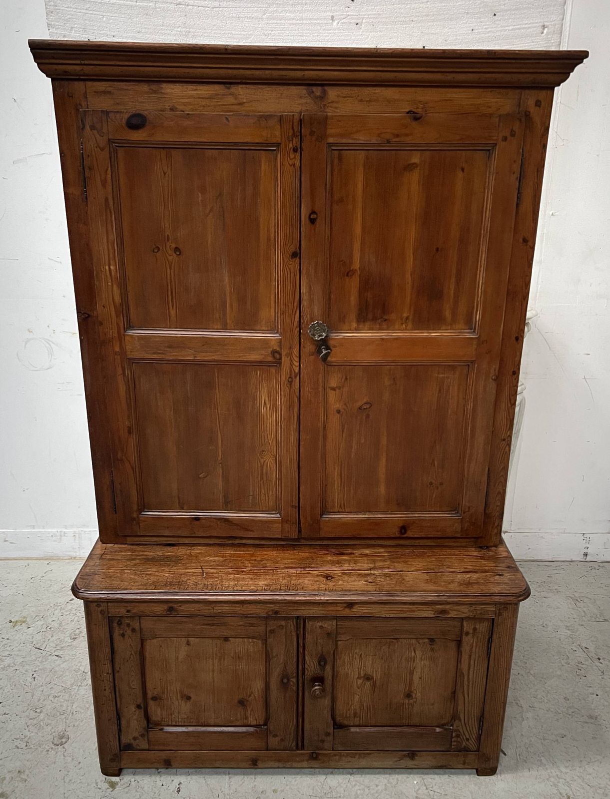 Furniture Page 1 Of 15 Two Part Office Furniture Made Of Solid Pine From The 20th Century. photo