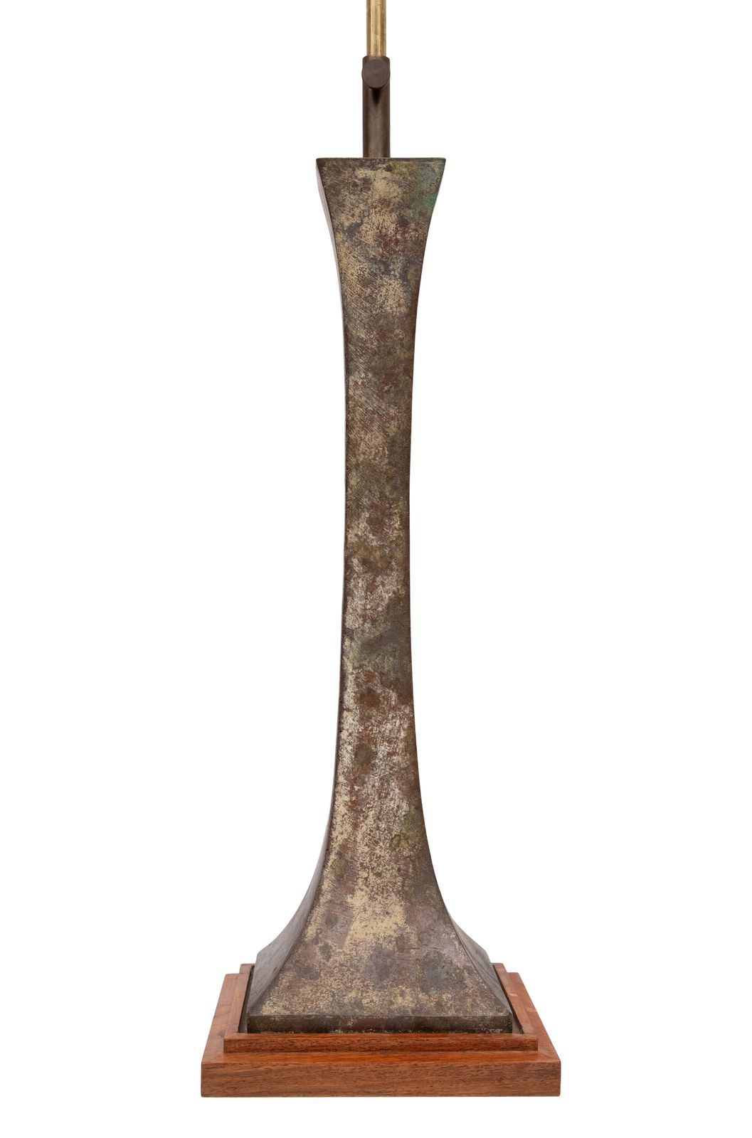 Stewart Ross James Voor Hansen, Verdigris Bronzen Tafellamp, Ca. 1960 photo 2100.0
