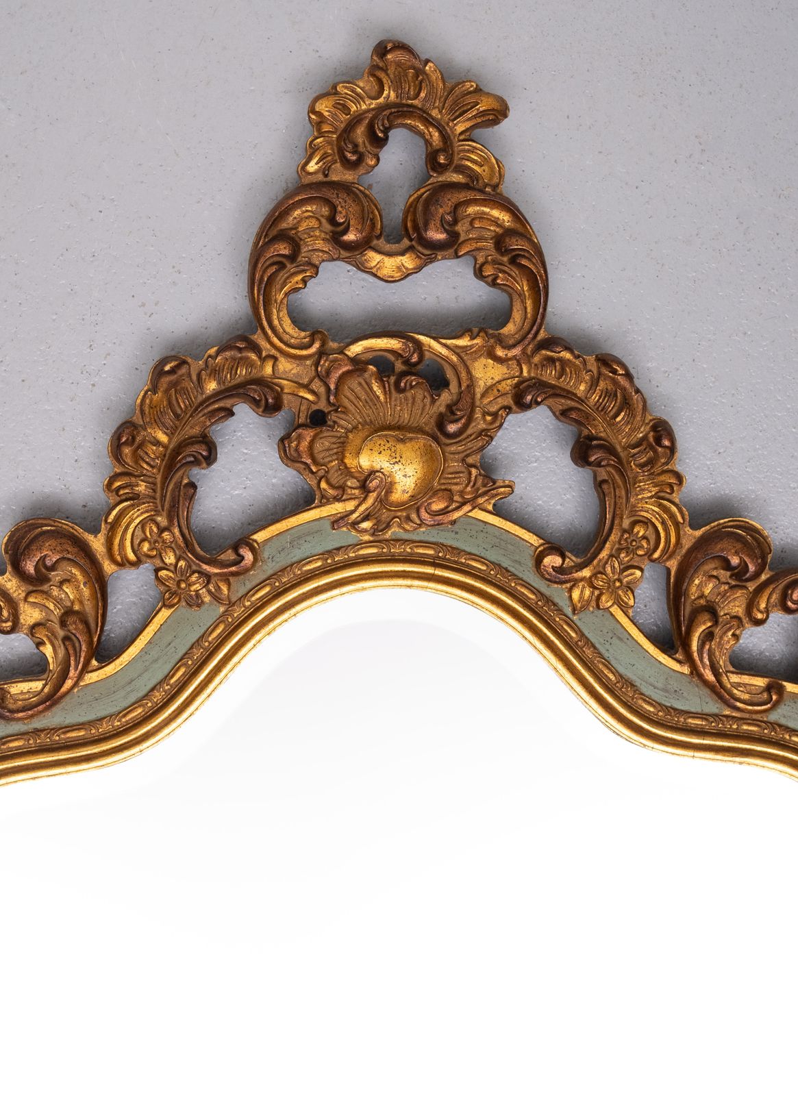 Baroque Gilded Louis XV Style Beveled Mirror With " Brevete" Label, 1950s photo Home Decor