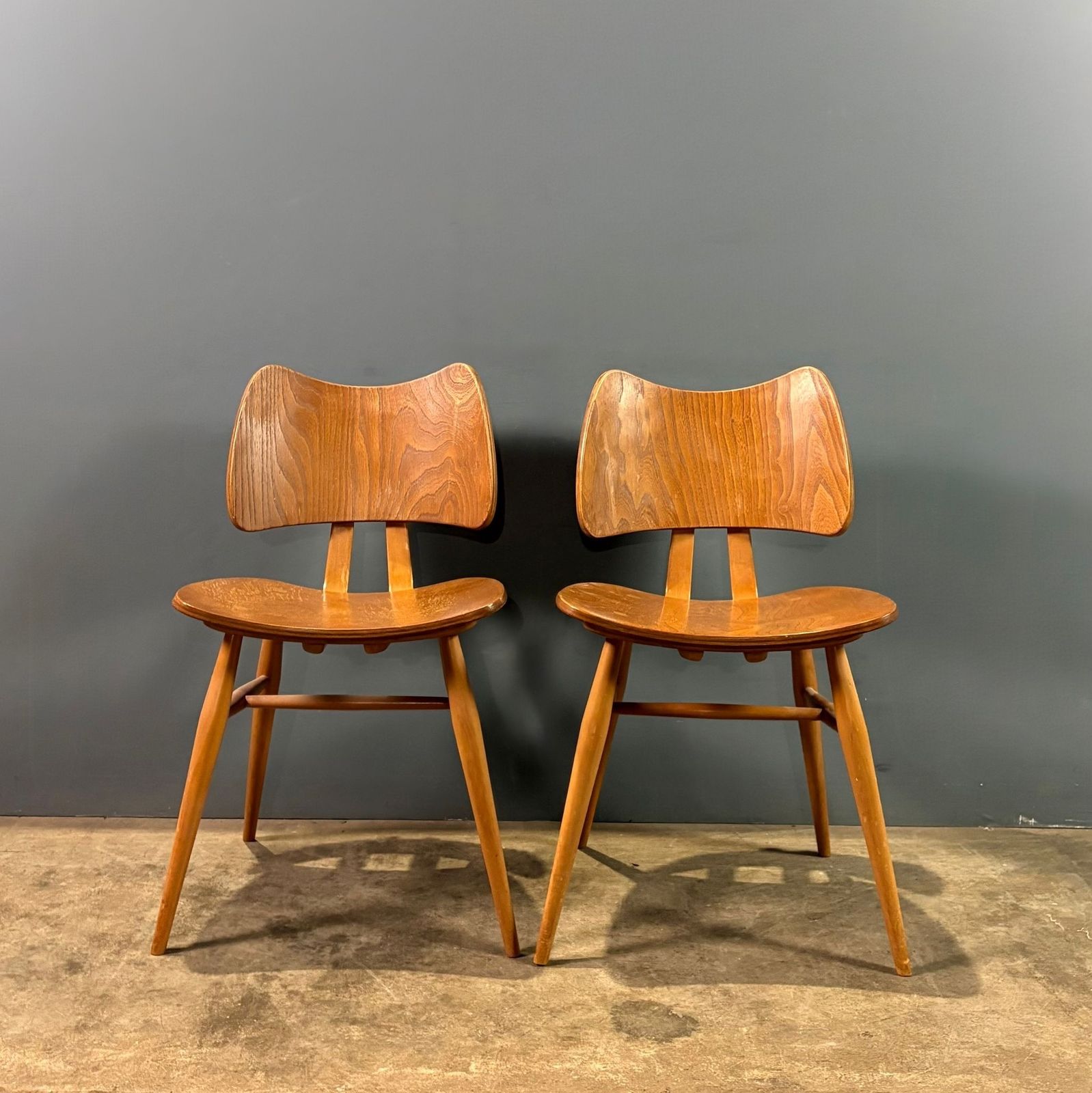 Ercol Butterfly Model 401 Rare Dining Chair Early 1950s Mid Century Retro Mcm photo furniture