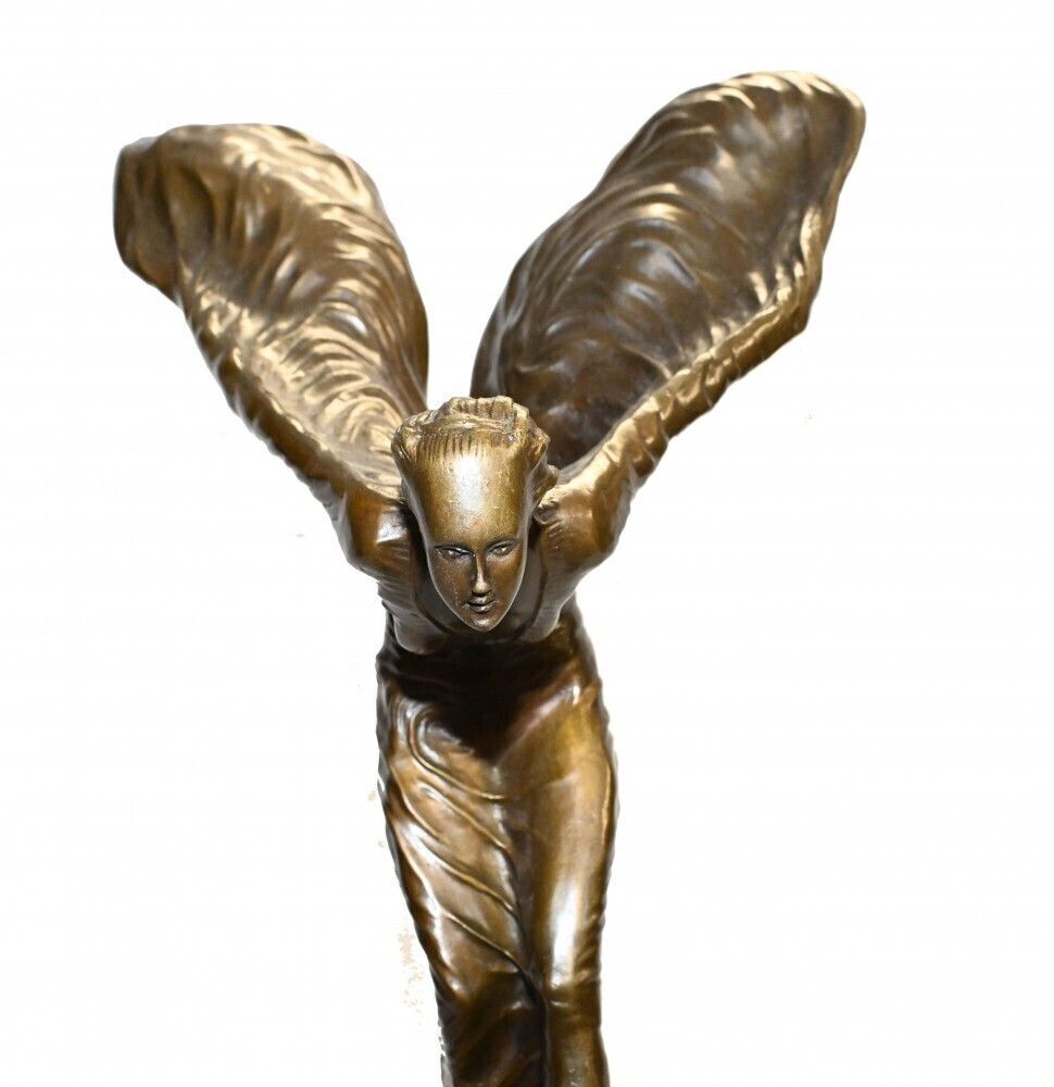 Bronze Flying Lady Statue Charles Skyes Spirt Of Ecstacy photo 1150.0