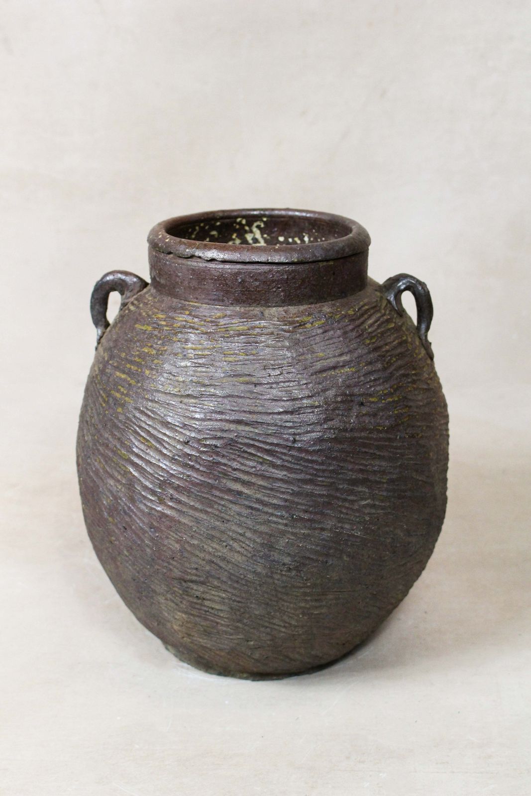 Antique Earthenware Preserve Pots   Aep 13