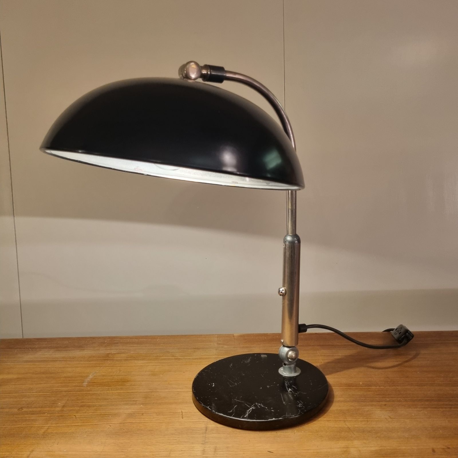 Black Desk Lamp – Busquets Model 144 For Hala Zeist | Vintage Design Lamp photo 272.0