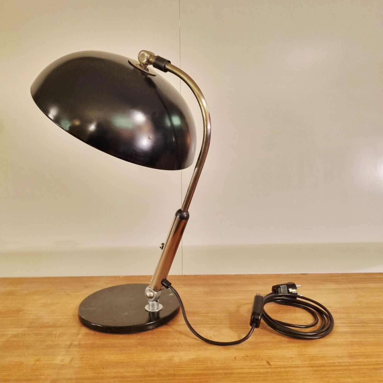 Lighting Black Desk Lamp – Busquets Model 144 For Hala Zeist | Vintage Design Lamp photo