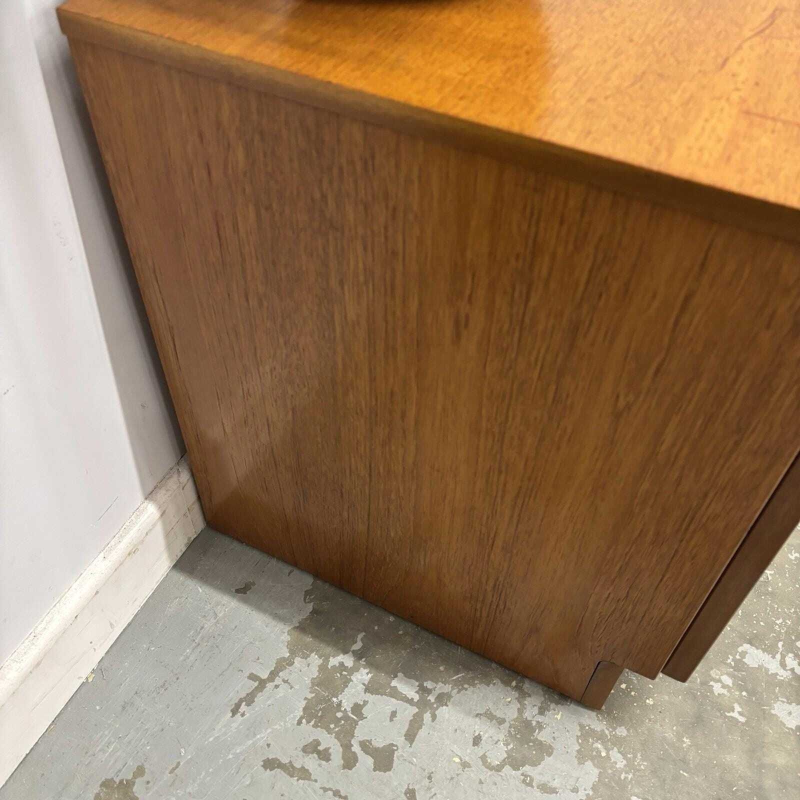 photo vinterior Nathan Mid Century Media Unit Teak Cabinet Retro Storage Drop Down Door