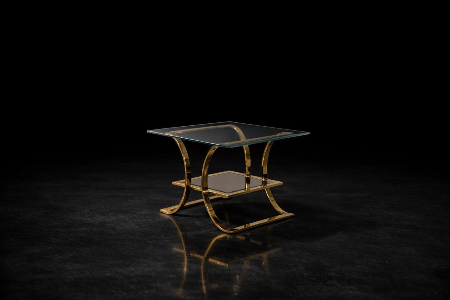 photo vinterior Mid Century Italian Modern Glass Coffee Tables, 1960s, Set Of 2