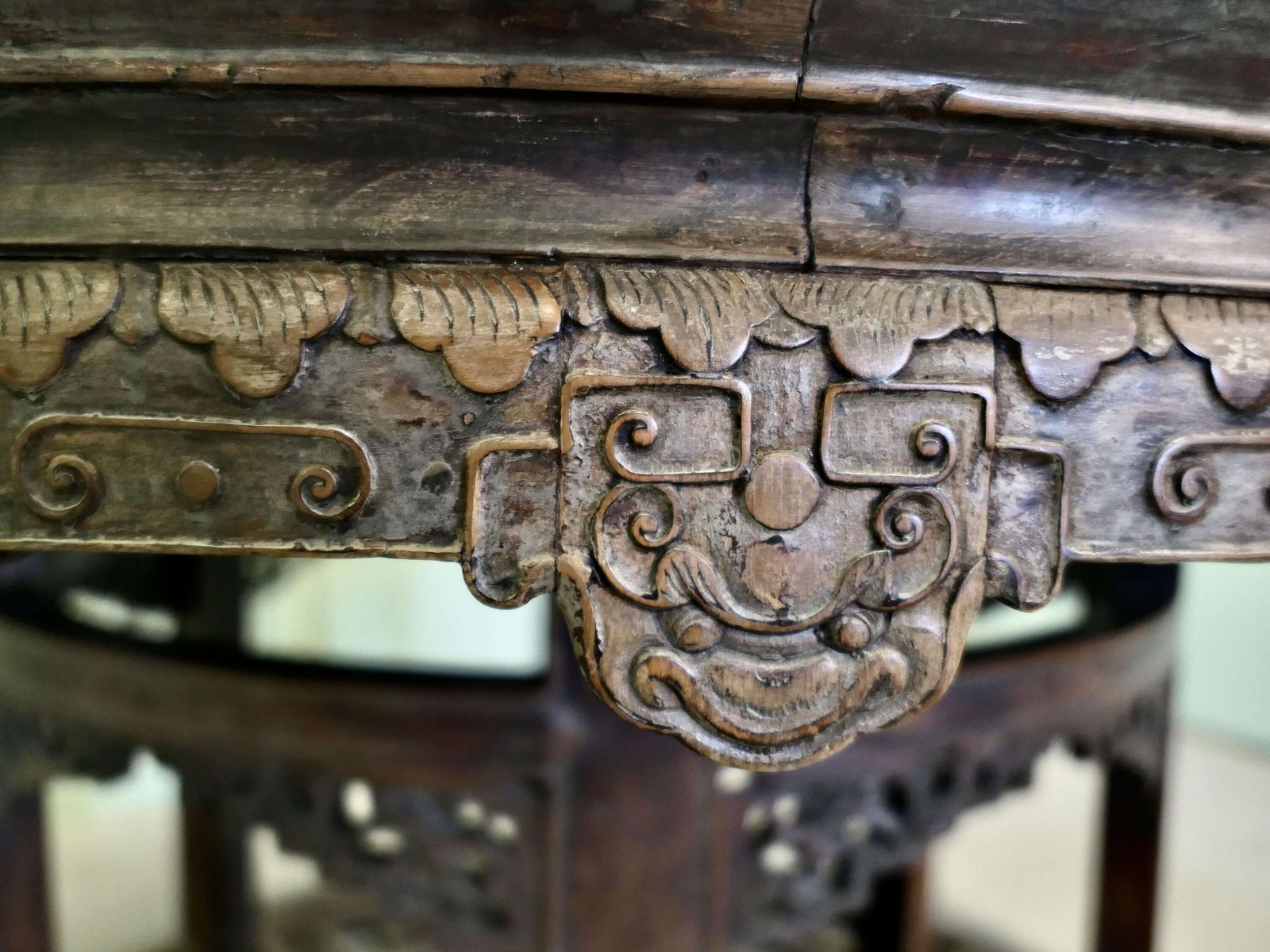 Pair Of Carved Oriental Console Tables Or Centre Table This Is An Unusual Piece photo for sale