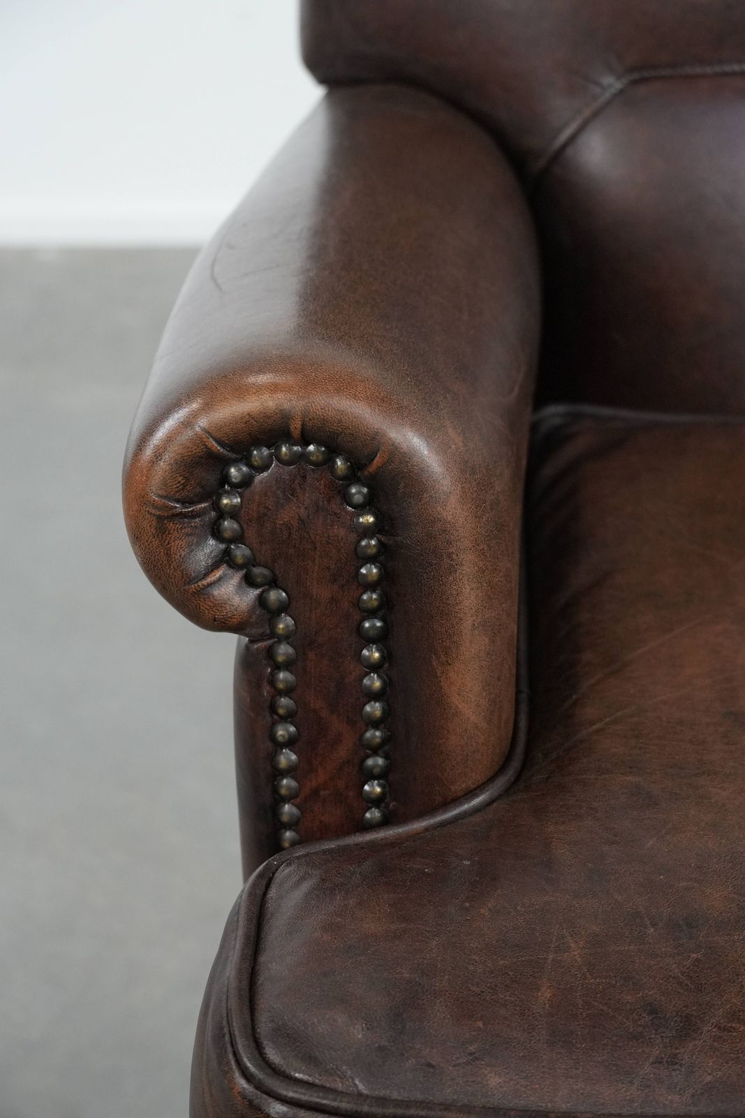 photo for sale Beautiful Characterful Sheepskin Armchair With A Deep Color