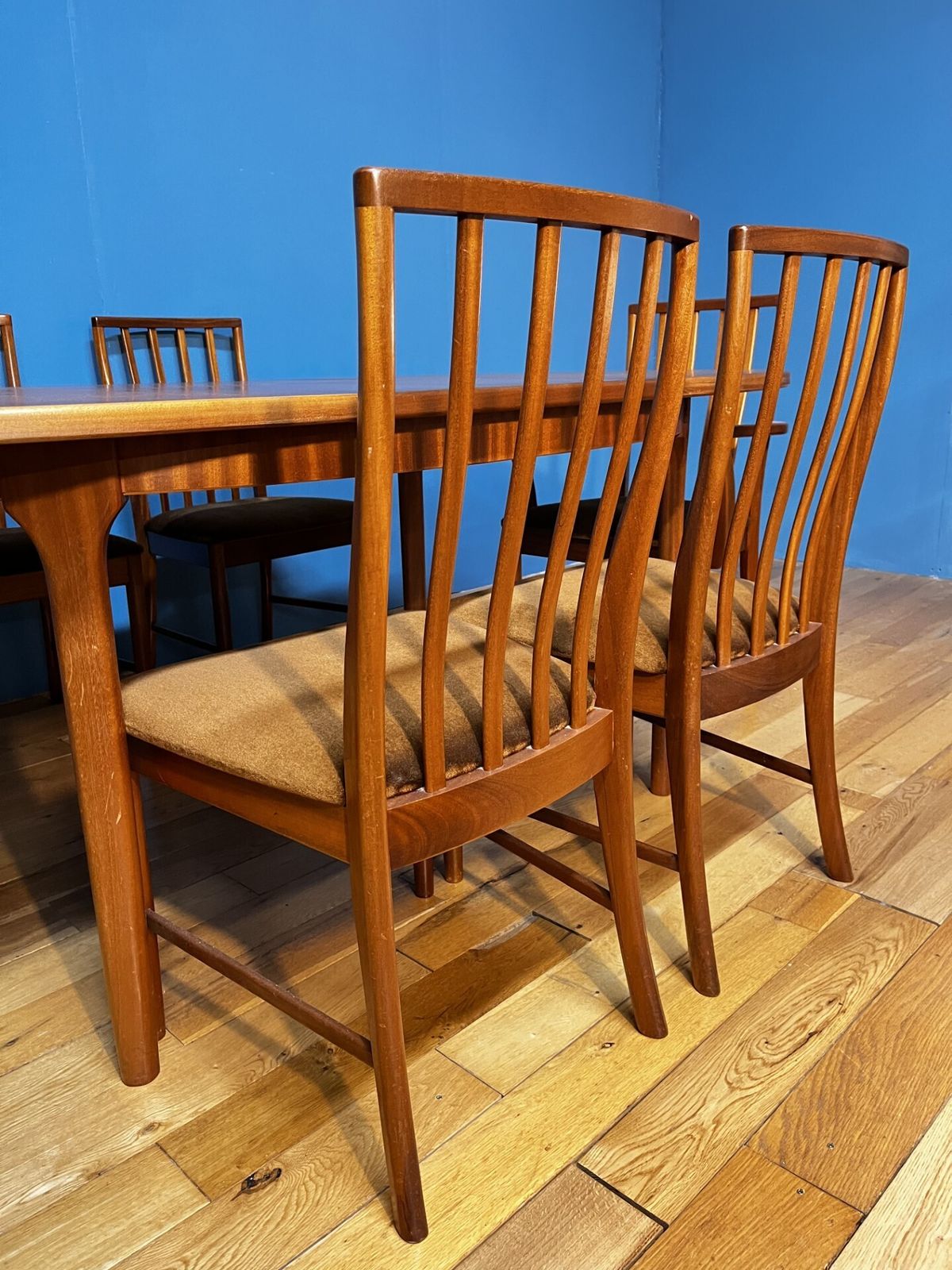 McIntosh Of Kirkcaldy Dining Table And 6 Chairs photo vintage