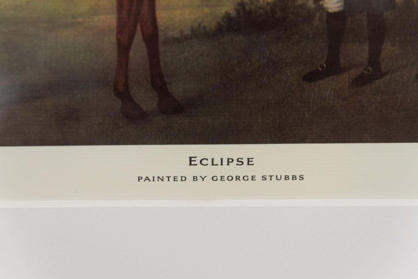 photo furniture Framed Print Of Chestnut Horse "Eclipse" By George Stubbs, Late 20th Century.