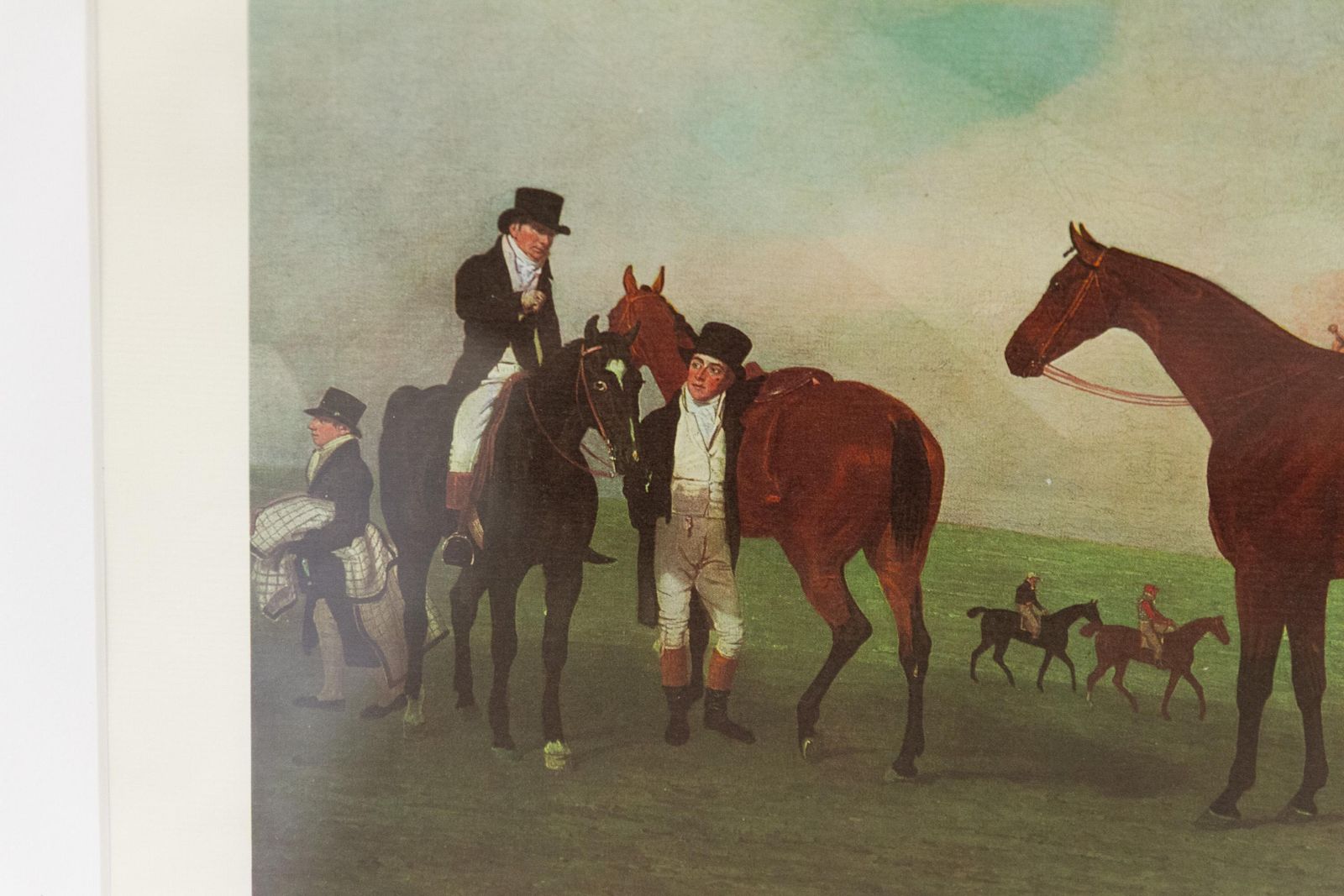 307.0 Framed Print Of Bay Horse "Phantom" By Benjamin Marshall, Late 20th Century. photo