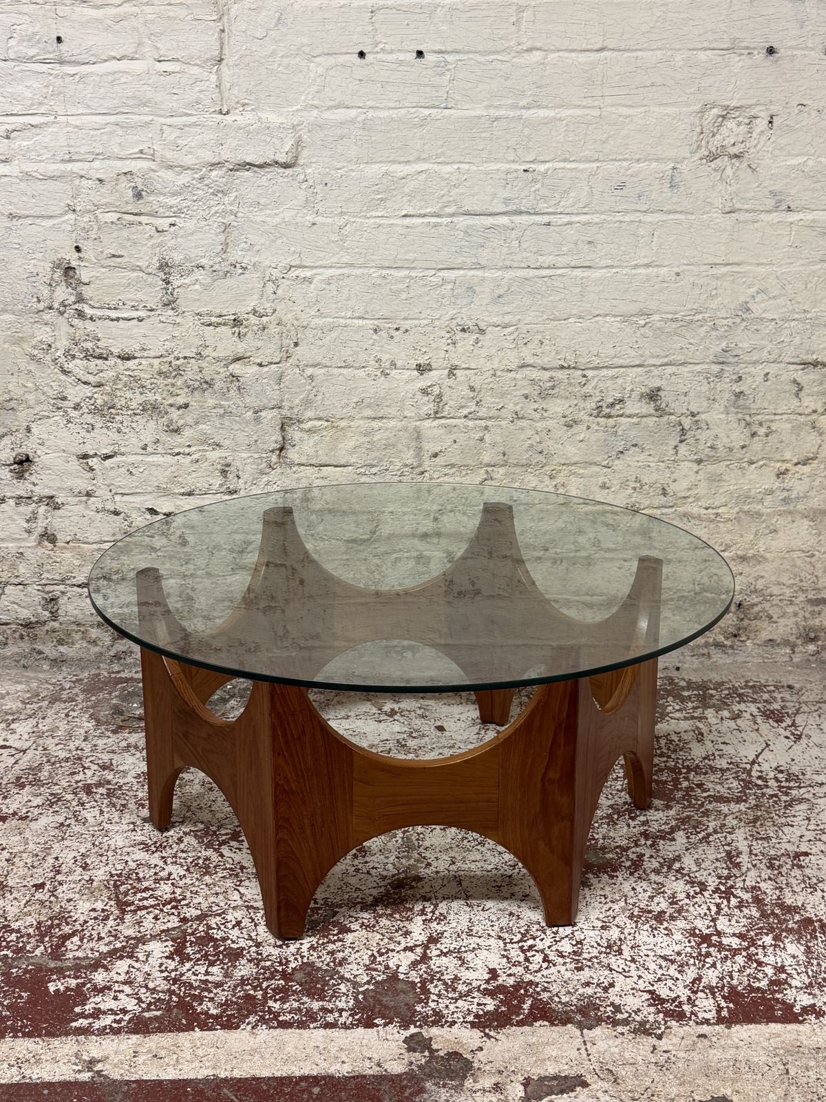 Outstanding Mid Century Thought To Be Danish Large Teak Glazed Coffee Table