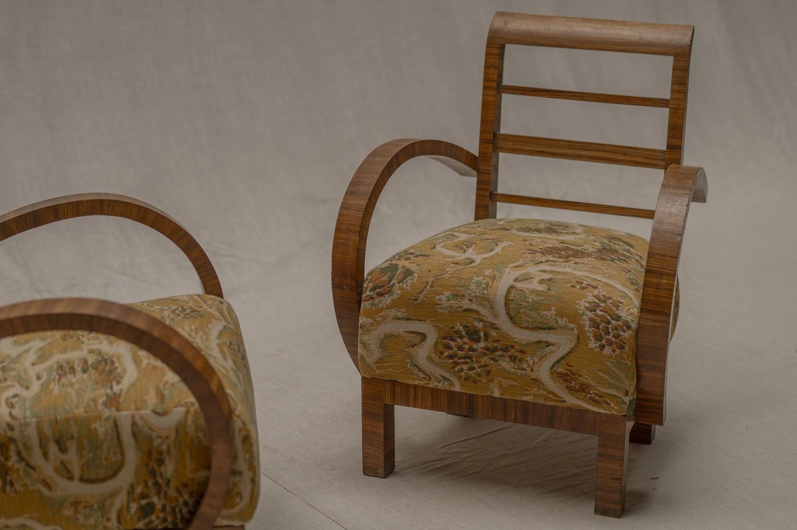 Vintage Set Of Two Early 20th Century Easy Chairs photo furniture