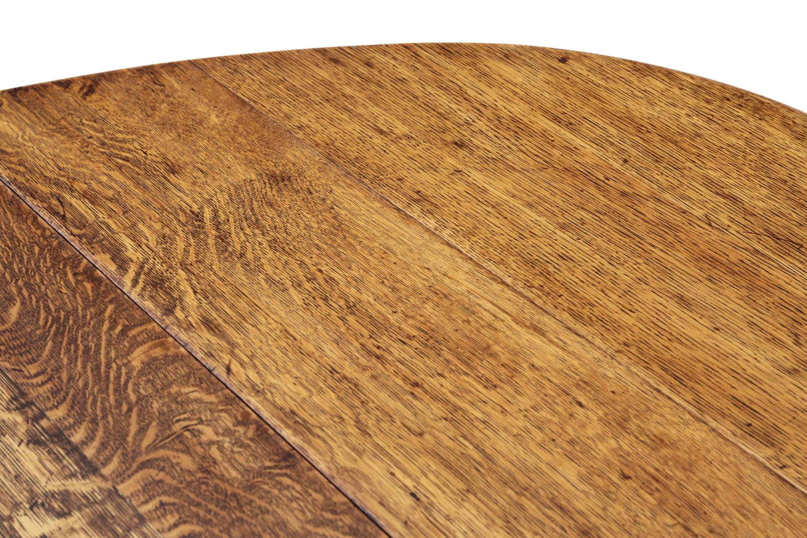 Furniture Antique C.1920 Oak Barley Twist Gateleg Drop Leaf Dining Table – Large, Fine Quality photo