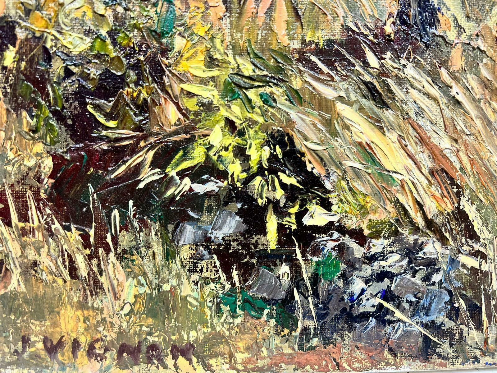 Josine Vignonolive Groves In Provence Village French Post Impressionist Signed Oil 1960's1960's photo buy