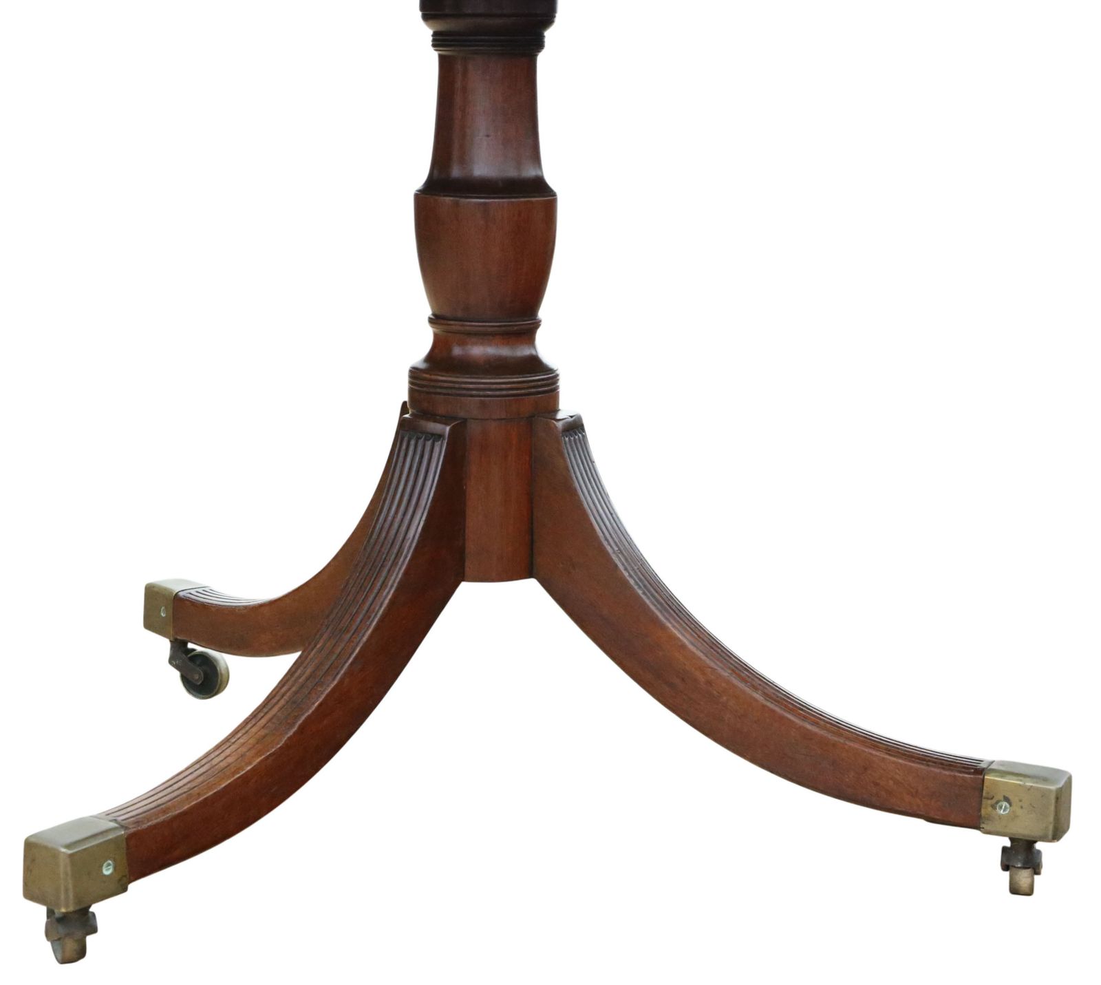 photo furniture Antique 19th Century ‘D’ End Twin Pedestal Dining Table – Fine Quality